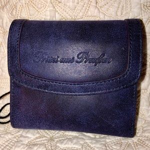 Fritzi aus Preußen antiqued blue trifold wallet